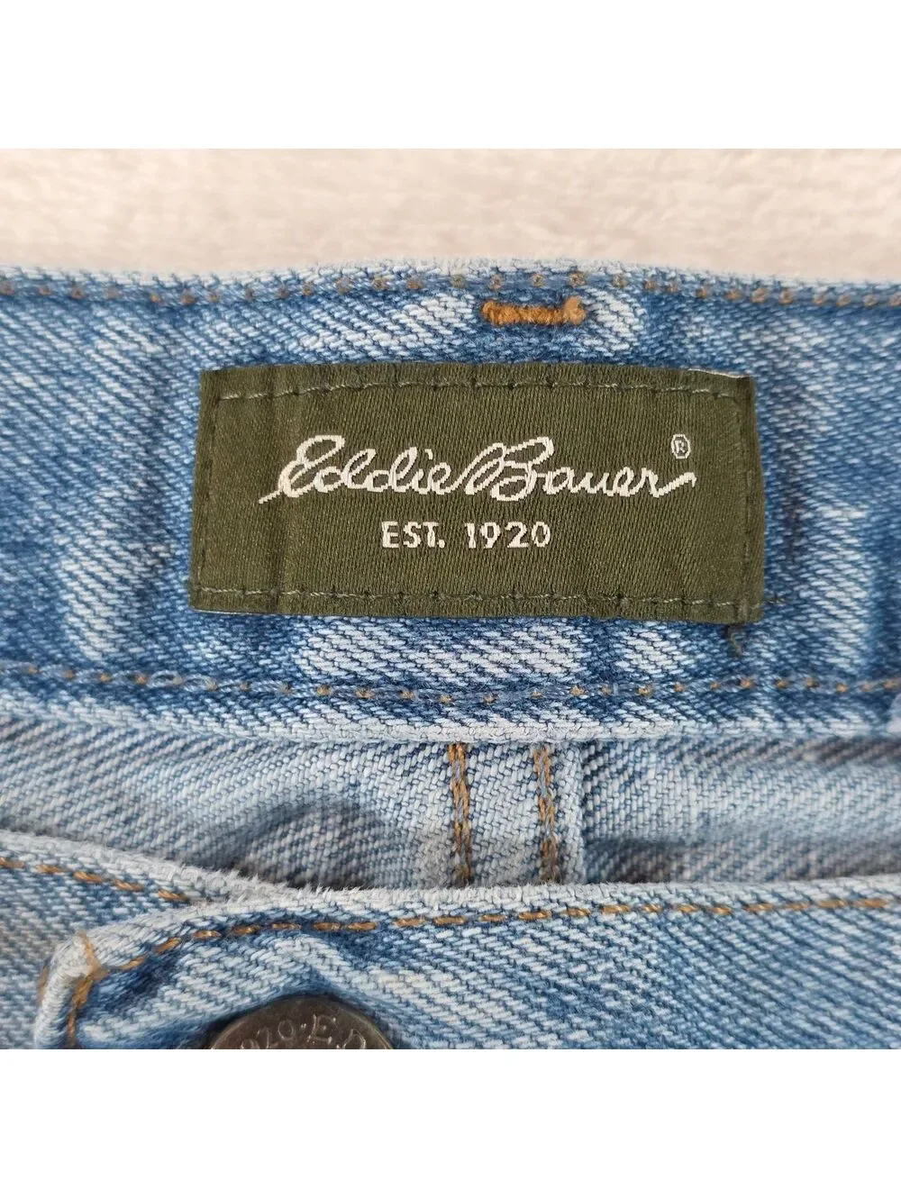 Eddie Bauer Men's Relaxed Fit Blue Denim Jeans W36 L30 Classic Vintage Style